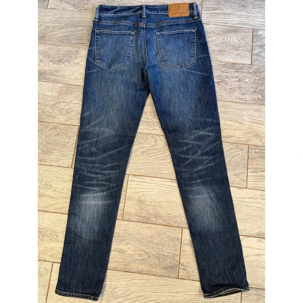 American Eagle Athletic Skinny Jeans 30x34 Mens‎ Airflex Temp Tech 30 x 34 Jean